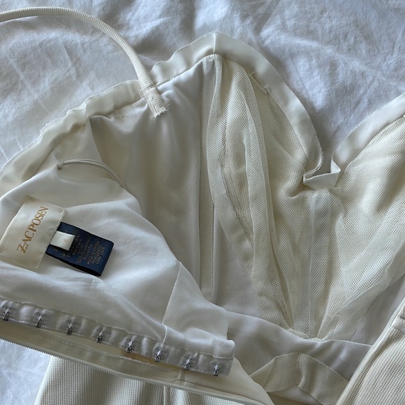 NWOT Zac Posen White Corset Dress with Sweetheart Neckline Size 6 - Picture 10 of 13